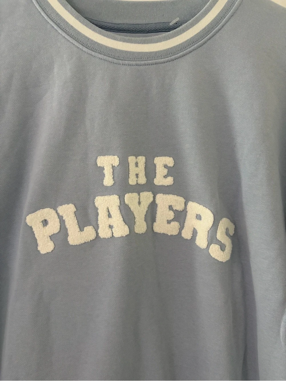 Ellsworth + Ivey Blue THE PLAYERS Goldman Crewneck Pullover Sweatshirt, Size: S
